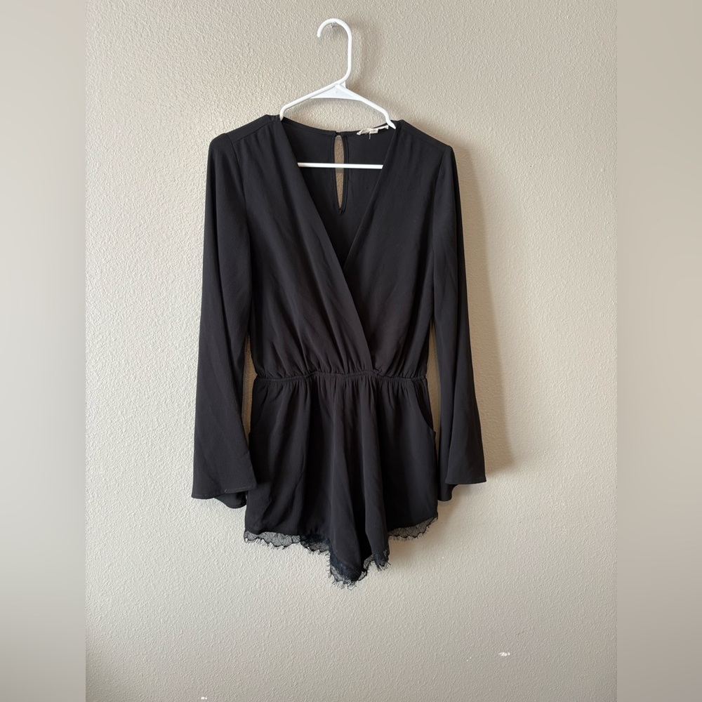 ILLA ILLA Elegant Black Romper Bodysuit